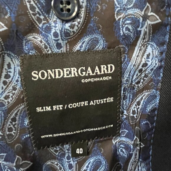 NEW(no tag) Sondergaard Copenhagen Men's Navy Coat/Jacket-Sz.40-MED - Picture 4 of 12